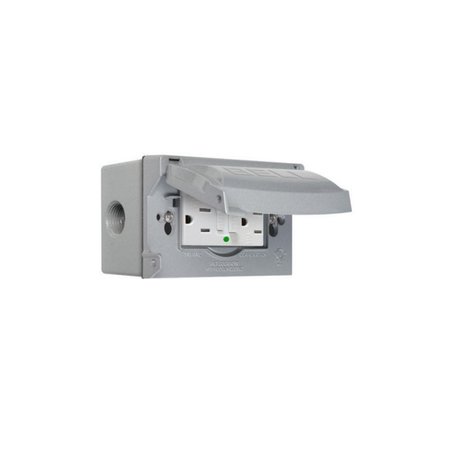HUBBELL Electrical Box Kit, Outlet Box, 1 Gang, Aluminum 5874-5S